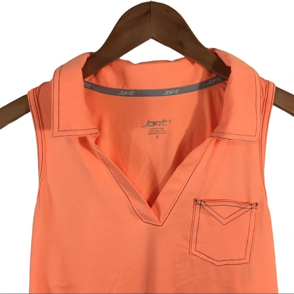 WS481 NWT JoFit Performance Sleeveless Polo Top S - Picture 4 of 6